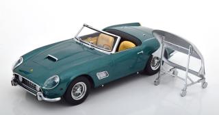 Ferrari 250 GT California Spyder 1960 grünmetallic/silber KK-Scale 1:18 Metallmodell (Türen, Motorhaube... nicht zu öffnen!)