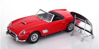 Ferrari 250 GT California Spyder 1960 Europa-Version  rot/schwarz KK-Scale 1:18 Metallmodell (Türen, Motorhaube... nicht zu öffnen!)