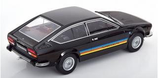 Alfa Romeo 2000 GTV Turbodelta 1979  schwarz/mattschwarz KK-Scale 1:18 Metallmodell (Türen, Motorhaube... nicht zu öffnen!)