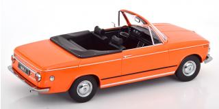 BMW 1600-2 Cabrio 1968  orange KK-Scale 1:18 Metallmodell (Türen, Motorhaube... nicht zu öffnen!)