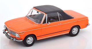 BMW 1600-2 Cabrio 1968  orange KK-Scale 1:18 Metallmodell (Türen, Motorhaube... nicht zu öffnen!)