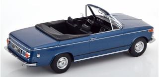 BMW 2002 Cabrio 1968  dunkelblau-metallic KK-Scale 1:18 Metallmodell (Türen, Motorhaube... nicht zu öffnen!)