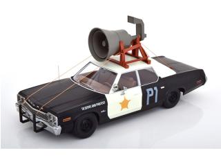 Dodge Monaco 1974 Bluesmobile look a like  mit Lautsprecher KK-Scale 1:18 Metallmodell (Türen, Motorhaube... nicht zu öffnen!)