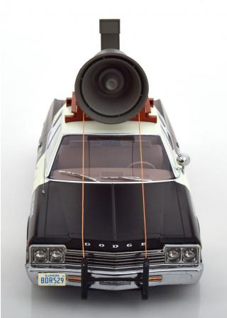 Dodge Monaco 1974 Bluesmobile look a like  mit Lautsprecher KK-Scale 1:18 Metallmodell (Türen, Motorhaube... nicht zu öffnen!)