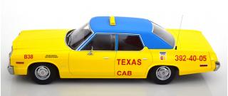 Dodge Monaco 1974 Texas Cab  gelb/blau KK-Scale 1:18 Metallmodell (Türen, Motorhaube... nicht zu öffnen!)