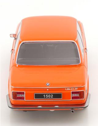 BMW 1502 2.Serie 1974 orange KK-Scale 1:18 Metallmodell (Türen, Motorhaube... nicht zu öffnen!)