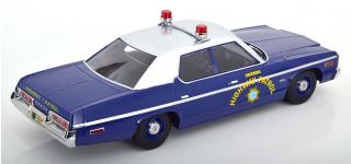 Dodge Monaco Nevada Highway Patrol 1974  blau/silber KK-Scale 1:18 Metallmodell (Türen, Motorhaube... nicht zu öffnen!)