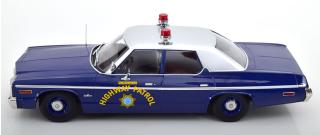 Dodge Monaco Nevada Highway Patrol 1974  blau/silber KK-Scale 1:18 Metallmodell (Türen, Motorhaube... nicht zu öffnen!)