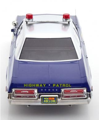 Dodge Monaco Nevada Highway Patrol 1974  blau/silber KK-Scale 1:18 Metallmodell (Türen, Motorhaube... nicht zu öffnen!)