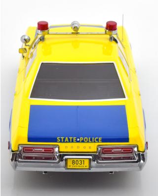 Dodge Monaco New York State Police 1974  gelb/blau KK-Scale 1:18 Metallmodell (Türen, Motorhaube... nicht zu öffnen!)