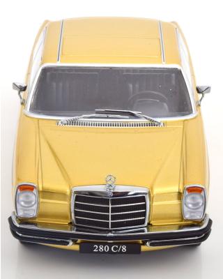 Mercedes 280/8 W114 Coupe 1969 goldmetallic KK-Scale 1:18 Metallmodell (Türen, Motorhaube... nicht zu öffnen!)