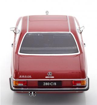 Mercedes 280C/8 W114 Coupe 1969  rotmetallic KK-Scale 1:18 Metallmodell (Türen, Motorhaube... nicht zu öffnen!)