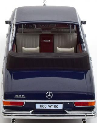 Mercedes 600 W100 Landaulet 1964 dunkelblau KK-Scale 1:18 Metallmodell (Türen, Motorhaube... nicht zu öffnen!)