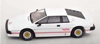 Lotus Esprit Turbo 1981 Movie-Version  weiß/rot KK-Scale 1:18 Metallmodell (Türen, Motorhaube... nicht zu öffnen!)