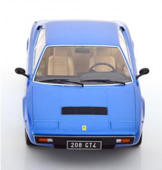Ferrari 208 GT4 1975 hellblau-metallic KK-Scale 1:18 Metallmodell (Türen, Motorhaube... nicht zu öffnen!)