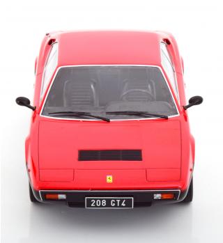 Ferrari 208 GT4 1975 rot/mattschwarz KK-Scale 1:18 Metallmodell (Türen, Motorhaube... nicht zu öffnen!)