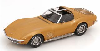 Chevrolet Corvette C3 1972 mit abnhembaren Dachteilen  goldmetallic KK-Scale 1:18 Metallmodell (Türen, Motorhaube... nicht zu öffnen!)