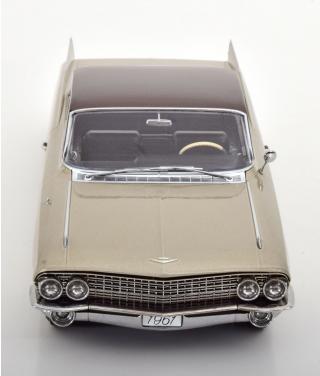 Cadillac Series 62 Coupe DeVille 1961 beige-metallic/brownmetallic KK-Scale 1:18 Metallmodell (Türen, Motorhaube... nicht zu öffnen!)