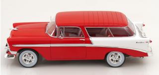 Chevrolte Bel Air Nomad Custom 1956  hellrot/weiß KK-Scale 1:18 Metallmodell (Türen, Motorhaube... nicht zu öffnen!)