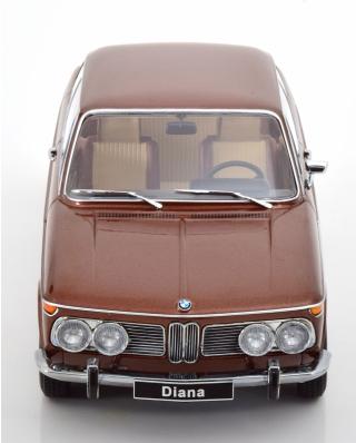 BMW 2002 ti Diana 1970  braunmetallic KK-Scale 1:18 Metallmodell (Türen, Motorhaube... nicht zu öffnen!)