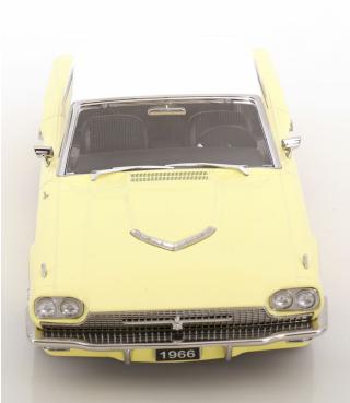 Ford Thunderbird Hardtop Coupe 1966 hellgelb/weiß KK-Scale 1:18 Metallmodell (Türen, Motorhaube... nicht zu öffnen!)