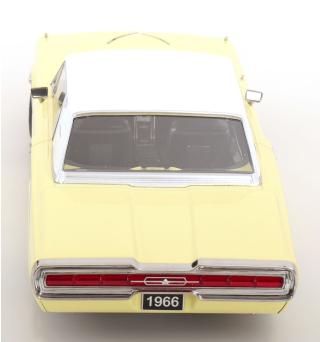 Ford Thunderbird Hardtop Coupe 1966 hellgelb/weiß KK-Scale 1:18 Metallmodell (Türen, Motorhaube... nicht zu öffnen!)