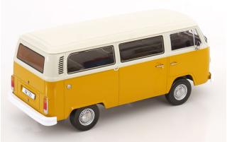 VW T2b Bus 1972 gelb/weiß KK-Scale 1:18 Metallmodell (Türen, Motorhaube... nicht zu öffnen!)