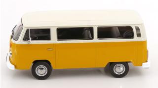 VW T2b Bus 1972 gelb/weiß KK-Scale 1:18 Metallmodell (Türen, Motorhaube... nicht zu öffnen!)