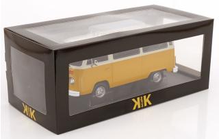 VW T2b Bus 1972 gelb/weiß KK-Scale 1:18 Metallmodell (Türen, Motorhaube... nicht zu öffnen!)