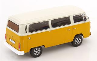 VW T2b Bus 1972 gelb/weiß mit Fuchsfelgen KK-Scale 1:18 Metallmodell (Türen, Motorhaube... nicht zu öffnen!)