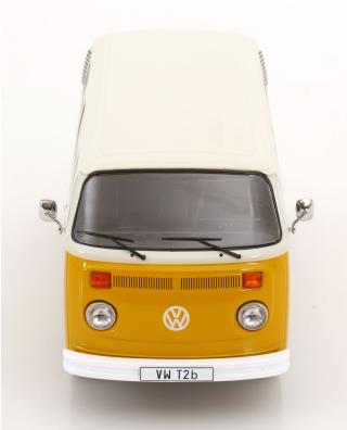 VW T2b Bus 1972 gelb/weiß mit Fuchsfelgen KK-Scale 1:18 Metallmodell (Türen, Motorhaube... nicht zu öffnen!)