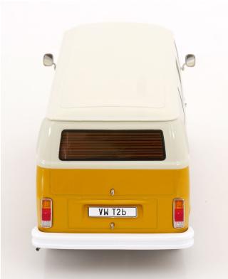 VW T2b Bus 1972 gelb/weiß mit Fuchsfelgen KK-Scale 1:18 Metallmodell (Türen, Motorhaube... nicht zu öffnen!)