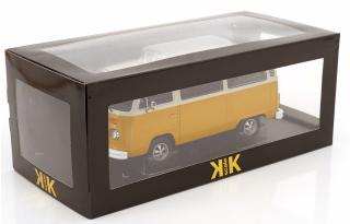 VW T2b Bus 1972 gelb/weiß mit Fuchsfelgen KK-Scale 1:18 Metallmodell (Türen, Motorhaube... nicht zu öffnen!)