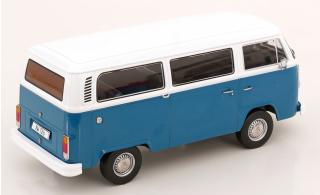 VW T2b Bus 1972 blau/weiß KK-Scale 1:18 Metallmodell (Türen, Motorhaube... nicht zu öffnen!)
