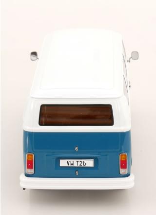 VW T2b Bus 1972 blau/weiß KK-Scale 1:18 Metallmodell (Türen, Motorhaube... nicht zu öffnen!)