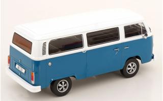 VW T2b Bus 1972 blau/weiß mit Fuchsfelgen KK-Scale 1:18 Metallmodell (Türen, Motorhaube... nicht zu öffnen!)