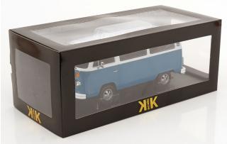 VW T2b Bus 1972 blau/weiß mit Fuchsfelgen KK-Scale 1:18 Metallmodell (Türen, Motorhaube... nicht zu öffnen!)