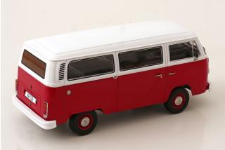 VW Bus T2b Bus 1972 rot/weiß KK-Scale 1:18 Metallmodell (Türen, Motorhaube... nicht zu öffnen!)