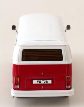 VW Bus T2b Bus 1972 rot/weiß KK-Scale 1:18 Metallmodell (Türen, Motorhaube... nicht zu öffnen!)