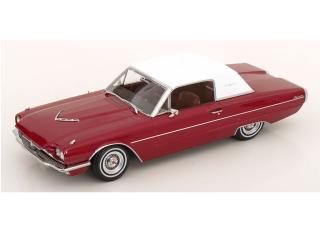 Ford Thunderbird Coupe 1966 rotmetallic/weiß  KK-Scale 1:18 Metallmodell (Türen, Motorhaube... nicht zu öffnen!)