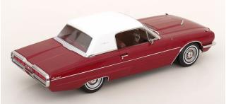 Ford Thunderbird Coupe 1966 rotmetallic/weiß  KK-Scale 1:18 Metallmodell (Türen, Motorhaube... nicht zu öffnen!)