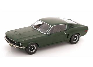 Ford Mustang GT 1968 mattgrün Bullitt Movie Edition KK-Scale 1:18 Metallmodell (Türen, Motorhaube... nicht zu öffnen!)