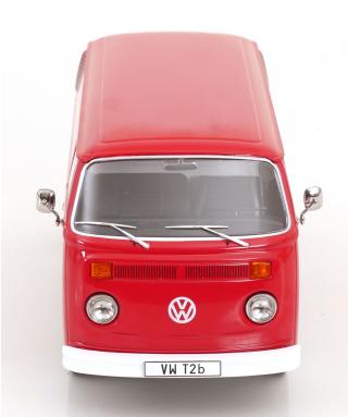 VW Bus T2b Kastenwagen 1972 rot KK-Scale 1:18 Metallmodell (Türen, Motorhaube... nicht zu öffnen!)