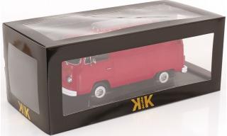 VW Bus T2b Kastenwagen 1972 rot KK-Scale 1:18 Metallmodell (Türen, Motorhaube... nicht zu öffnen!)