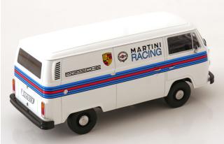 VW T2b Kastenwagen 1972 Porsche Martini Racing weiß KK-Scale 1:18 Metallmodell (Türen, Motorhaube... nicht zu öffnen!)