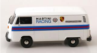 VW T2b Kastenwagen 1972 Porsche Martini Racing weiß KK-Scale 1:18 Metallmodell (Türen, Motorhaube... nicht zu öffnen!)
