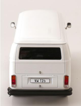 VW Bus T2b Kastenwagen 1972 weiß KK-Scale 1:18 Metallmodell (Türen, Motorhaube... nicht zu öffnen!)