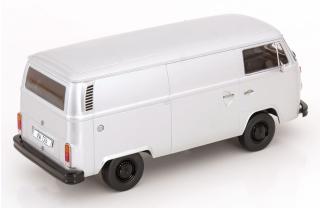 VW Bus T2b Kastenwagen 1972 silber KK-Scale 1:18 Metallmodell (Türen, Motorhaube... nicht zu öffnen!)