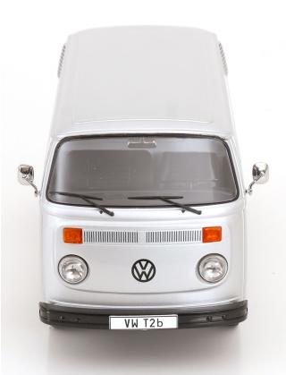VW Bus T2b Kastenwagen 1972 silber KK-Scale 1:18 Metallmodell (Türen, Motorhaube... nicht zu öffnen!)