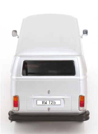 VW Bus T2b Kastenwagen 1972 silber KK-Scale 1:18 Metallmodell (Türen, Motorhaube... nicht zu öffnen!)